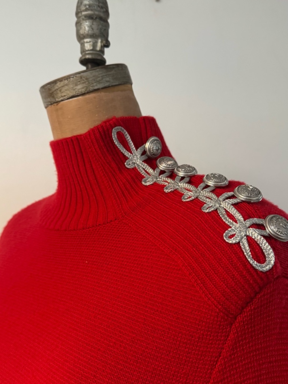 PACO RABANE X H&M red wool sweater  unisex M